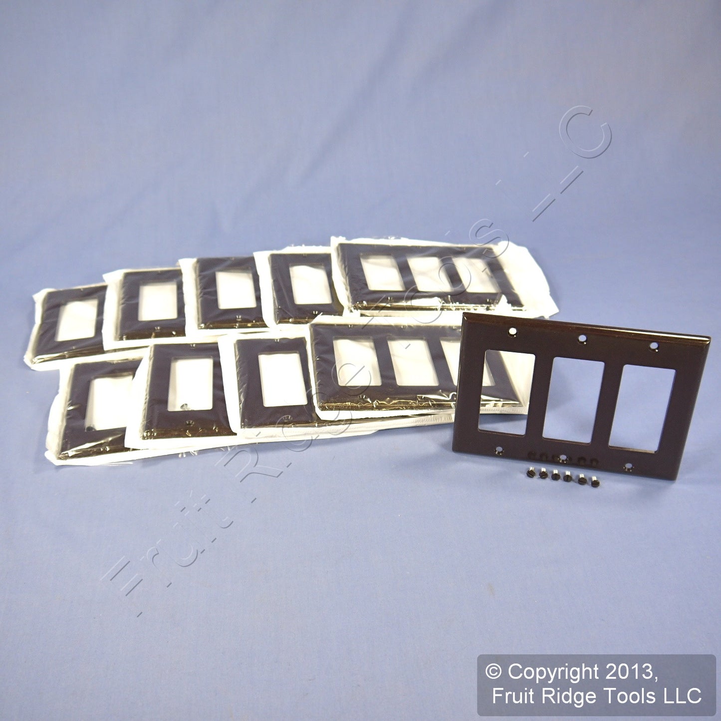 10 Leviton Residential Grade Brown Decora 3-Gang Wallplate Gfci Gfi Covers 80411