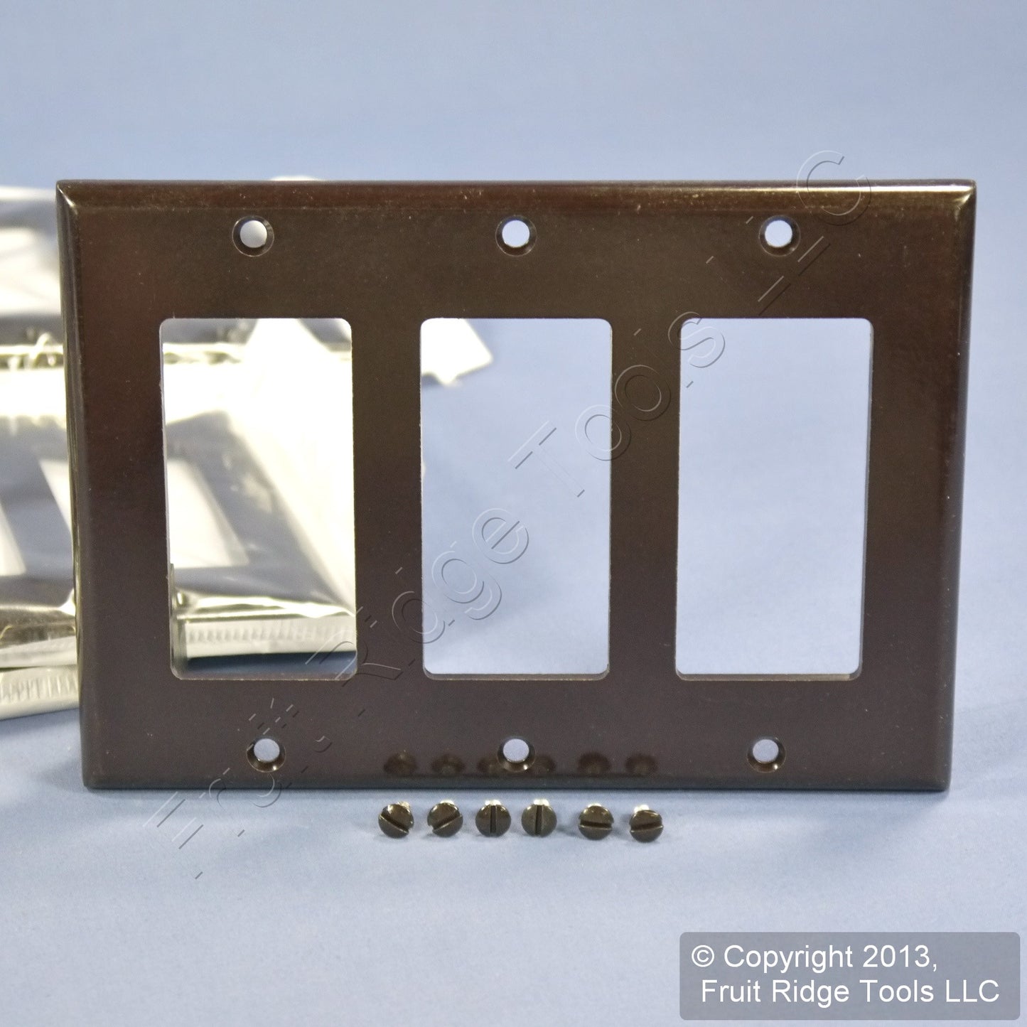 10 Leviton Residential Grade Brown Decora 3-Gang Wallplate Gfci Gfi Covers 80411