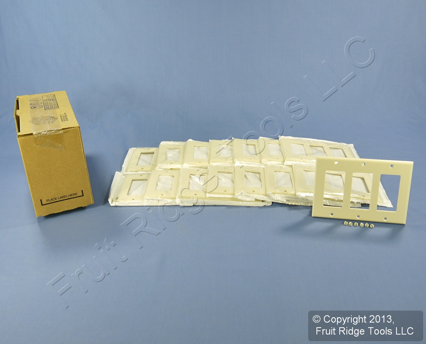 Leviton 80411-A Almond 3-Gang Decora Wallplate Gfci Gfi Thermoset Covers 15-Pack