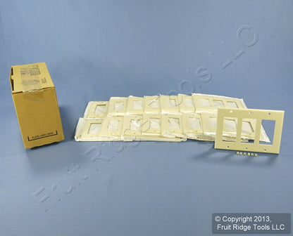 Leviton 80411-A Almond 3-Gang Decora Wallplate Gfci Gfi Thermoset Covers 15-Pack