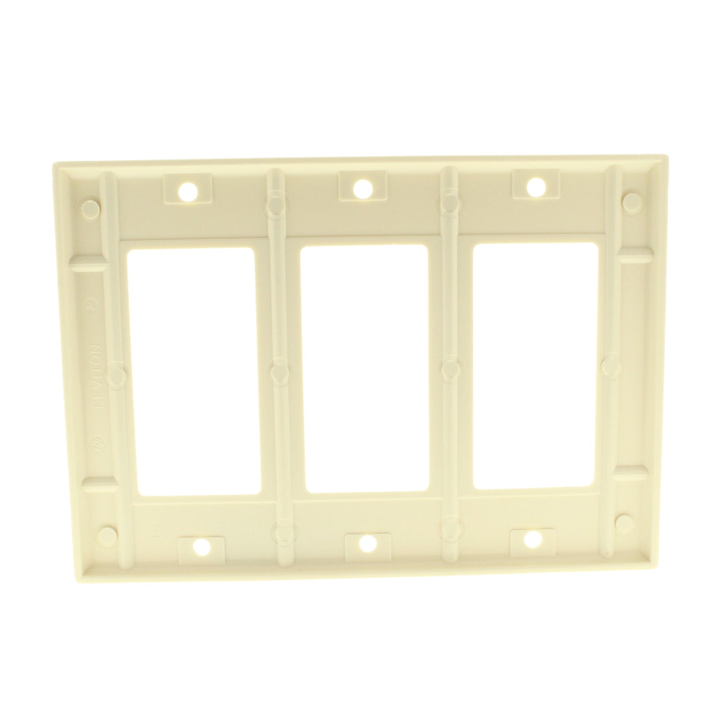 Leviton 80411-A Almond 3-Gang Decora GFCI GFI Plastic Standard Wallplate Cover