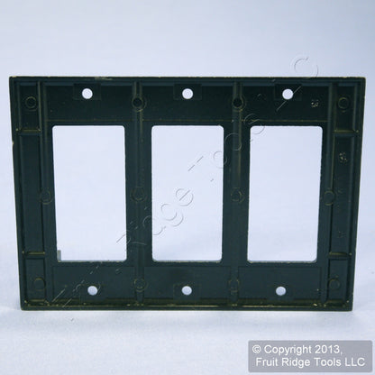 Leviton 80411-E Black 3-Gang Plastic Decora GFCI GFI Standard Wallplate Cover