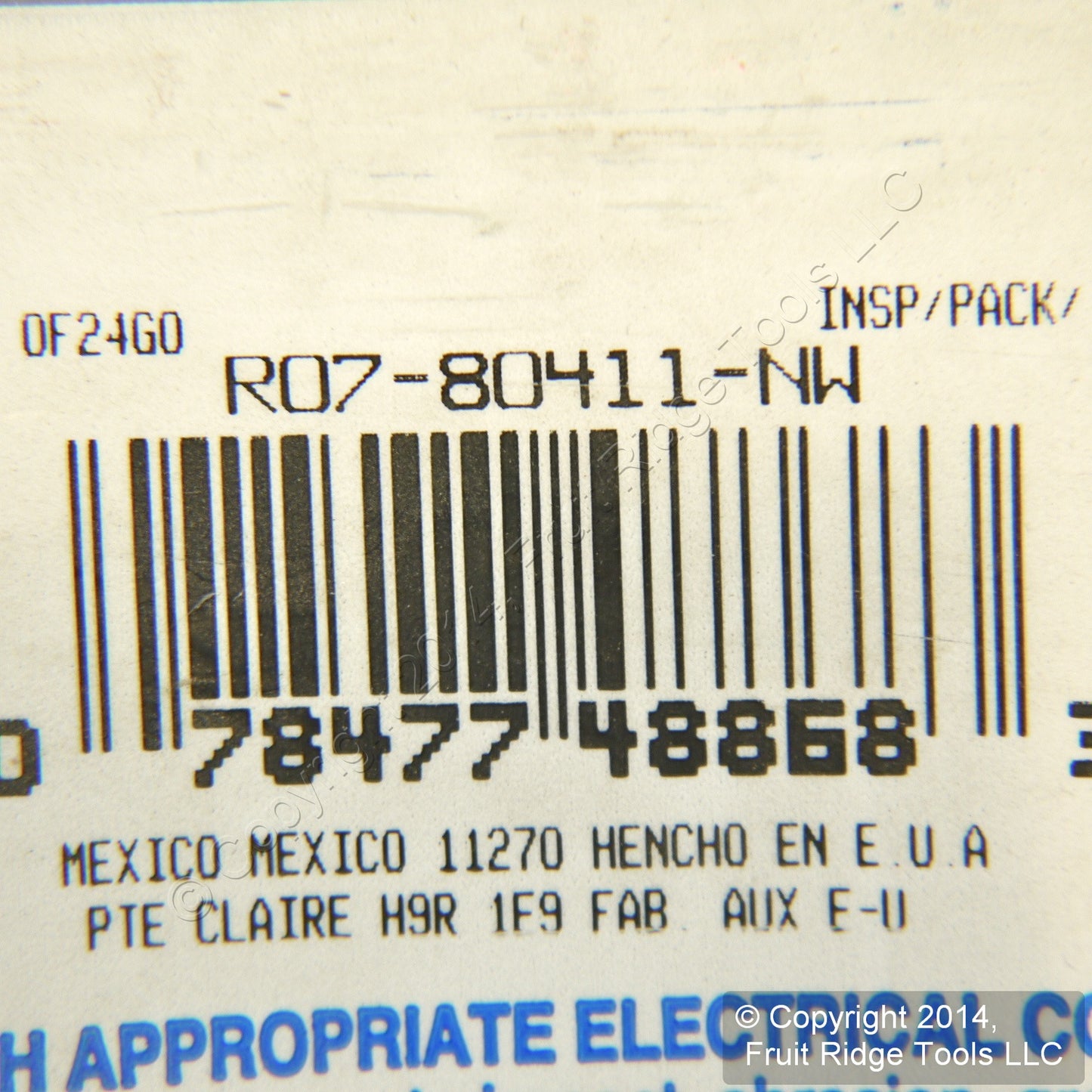 Leviton 80411-NW White Decora 3G Flush Unbreakable Wallplate GFCI Covers 50-Pack