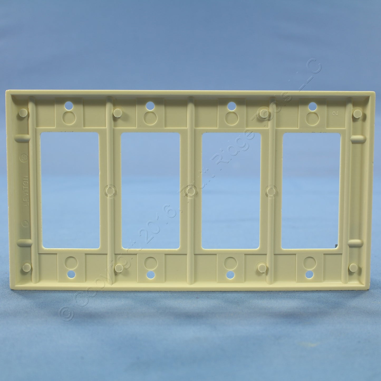 Leviton 80412-A Almond 4-Gang 4-Decora Plastic Standard Wallplate Cover 10-pack