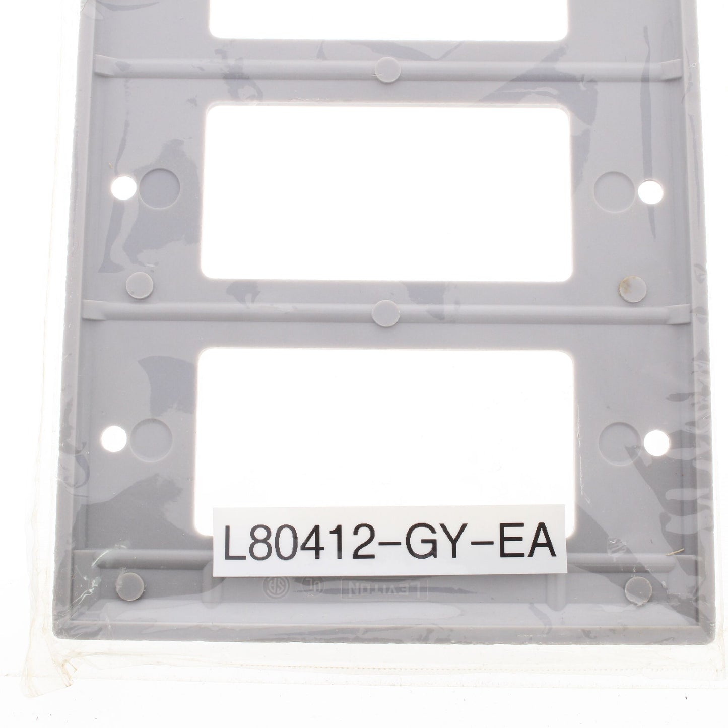 Leviton Gray Decora 4-Gang Wallplate GFCI GFI Plastic Cover Thermoset 80412-GY