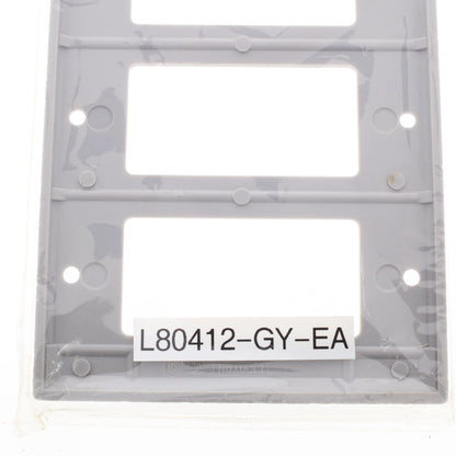 Leviton Gray Decora 4-Gang Wallplate GFCI GFI Plastic Cover Thermoset 80412-GY