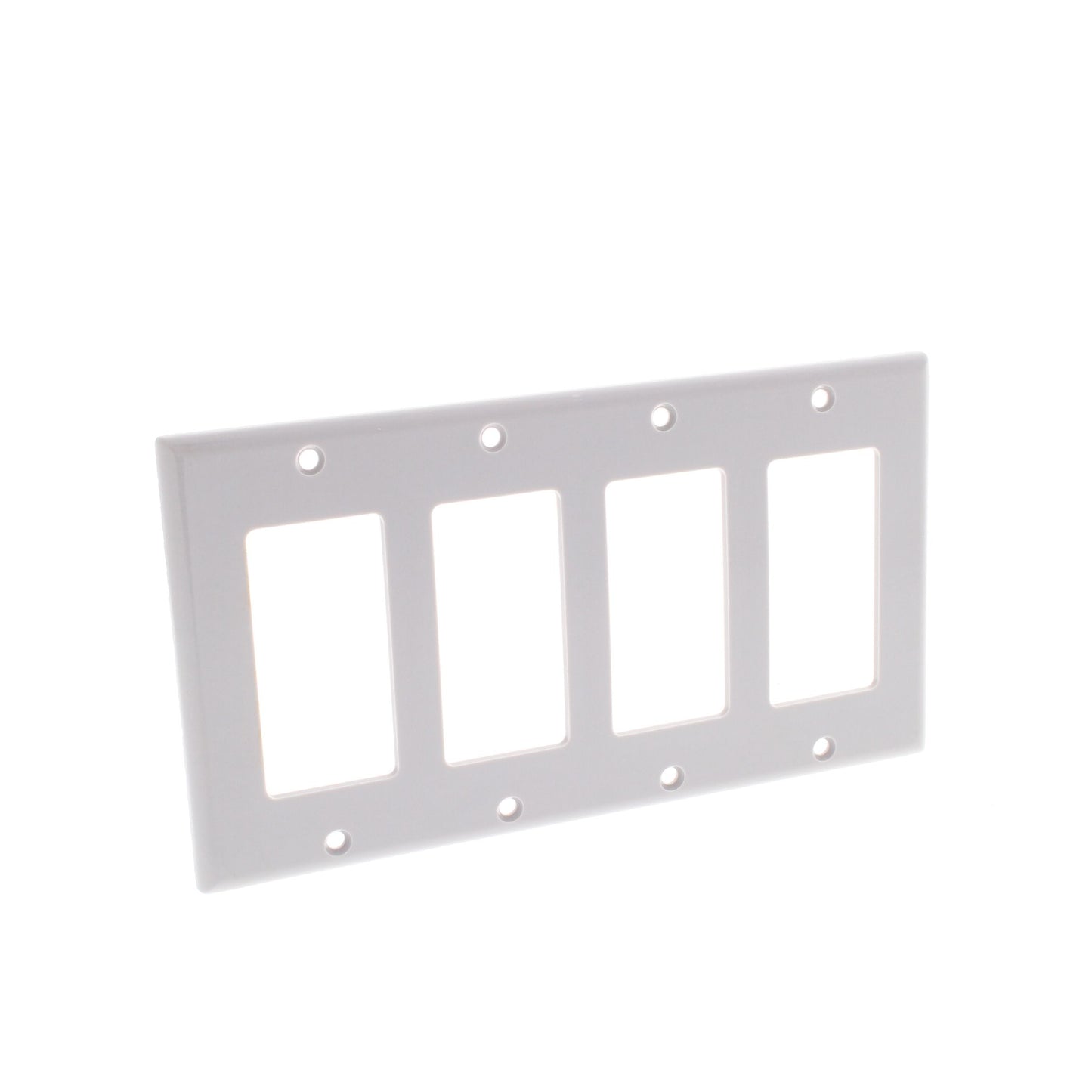 Leviton Gray Decora 4-Gang Wallplate GFCI GFI Plastic Cover Thermoset 80412-GY