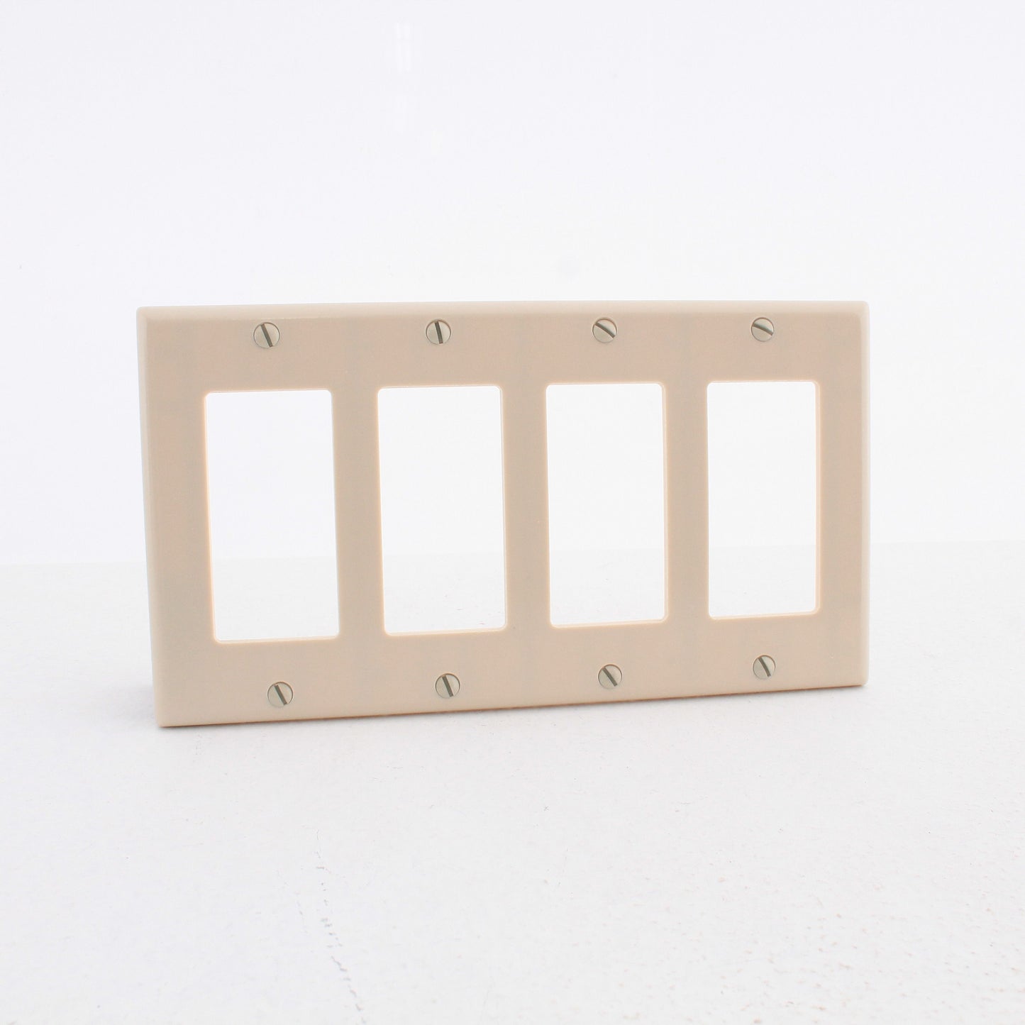 Leviton 80412-I Ivory Decora GFCI 4-Gang Wallplate Thermoset Covers 10-Pack