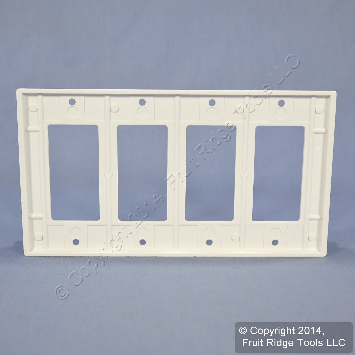 Leviton 80412-W White 4-Gang Residential Decora GFCI Wallplate Covers 50-pack