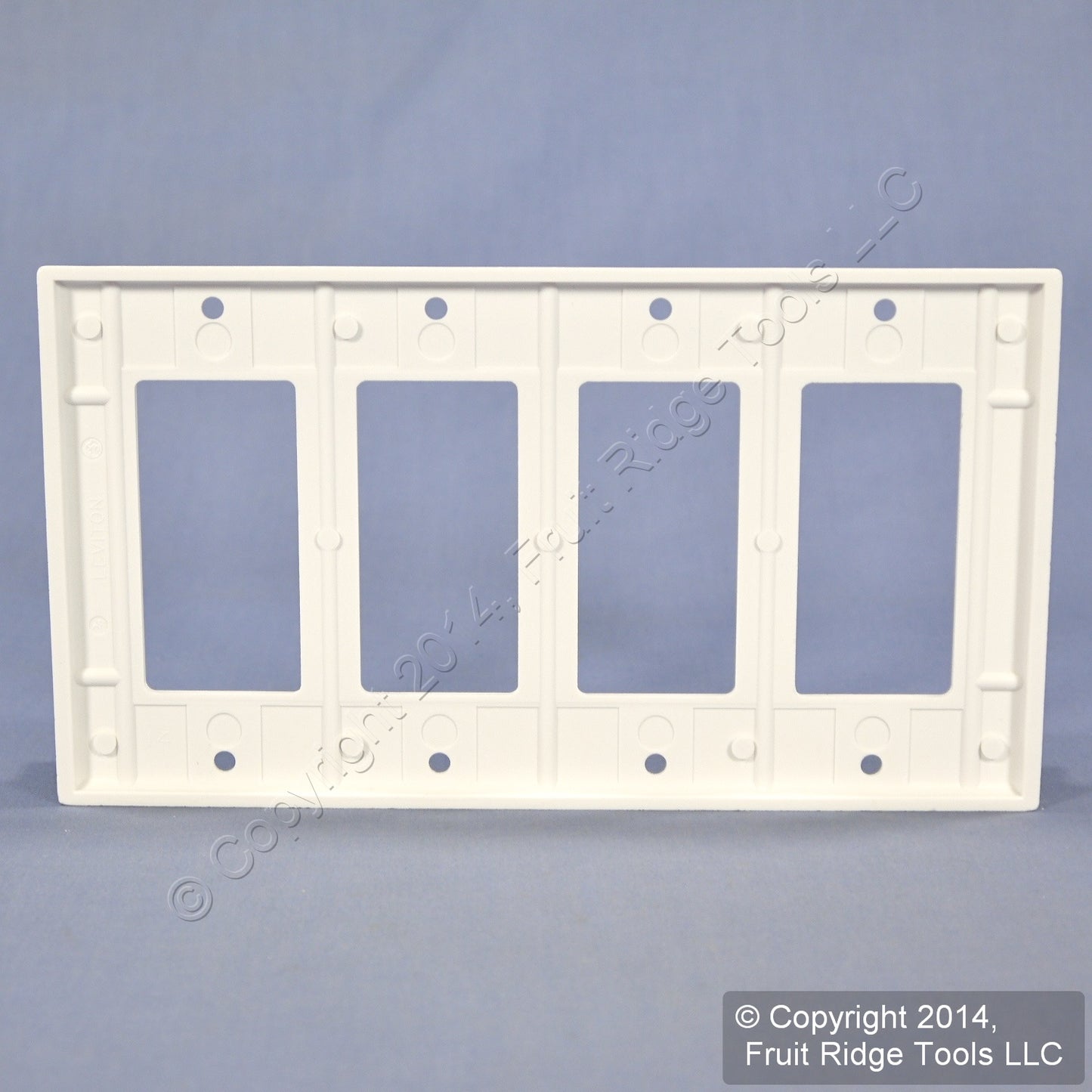 Leviton 80412-W White 4-Gang GFCI GFI Decora Plastic Standard Wallplate Cover