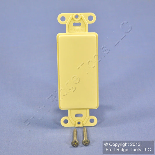 Leviton 80414-I Ivory 1-Gang Decora GFCI GFI Plastic Standard Wallplate Cover