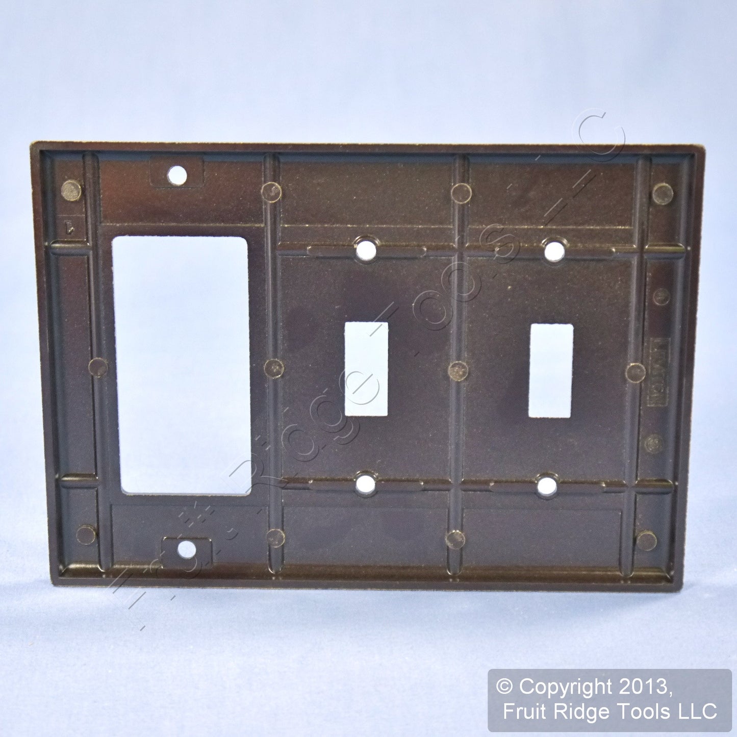 Leviton 80421 Brown 3-Gang Switch Cover GFCI GFI Decora Wallplate