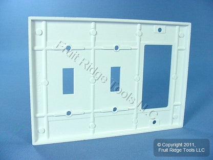 Leviton White 3-Gang Switch Cover Decora Gfci Gfi Plastic Wallplate 80421-W