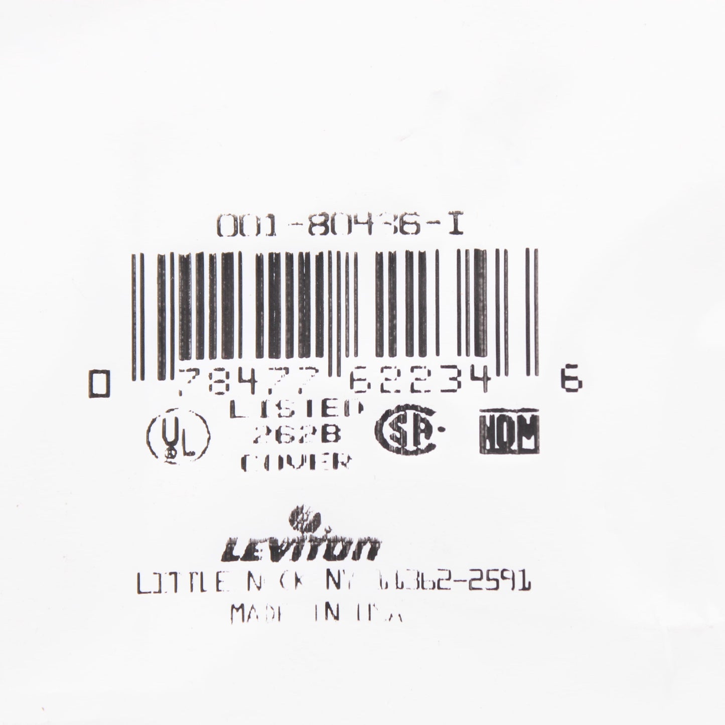 Leviton 80436-I Ivory 6-Gang Decora Wallplate GFCI GFI Plastic Standard Cover