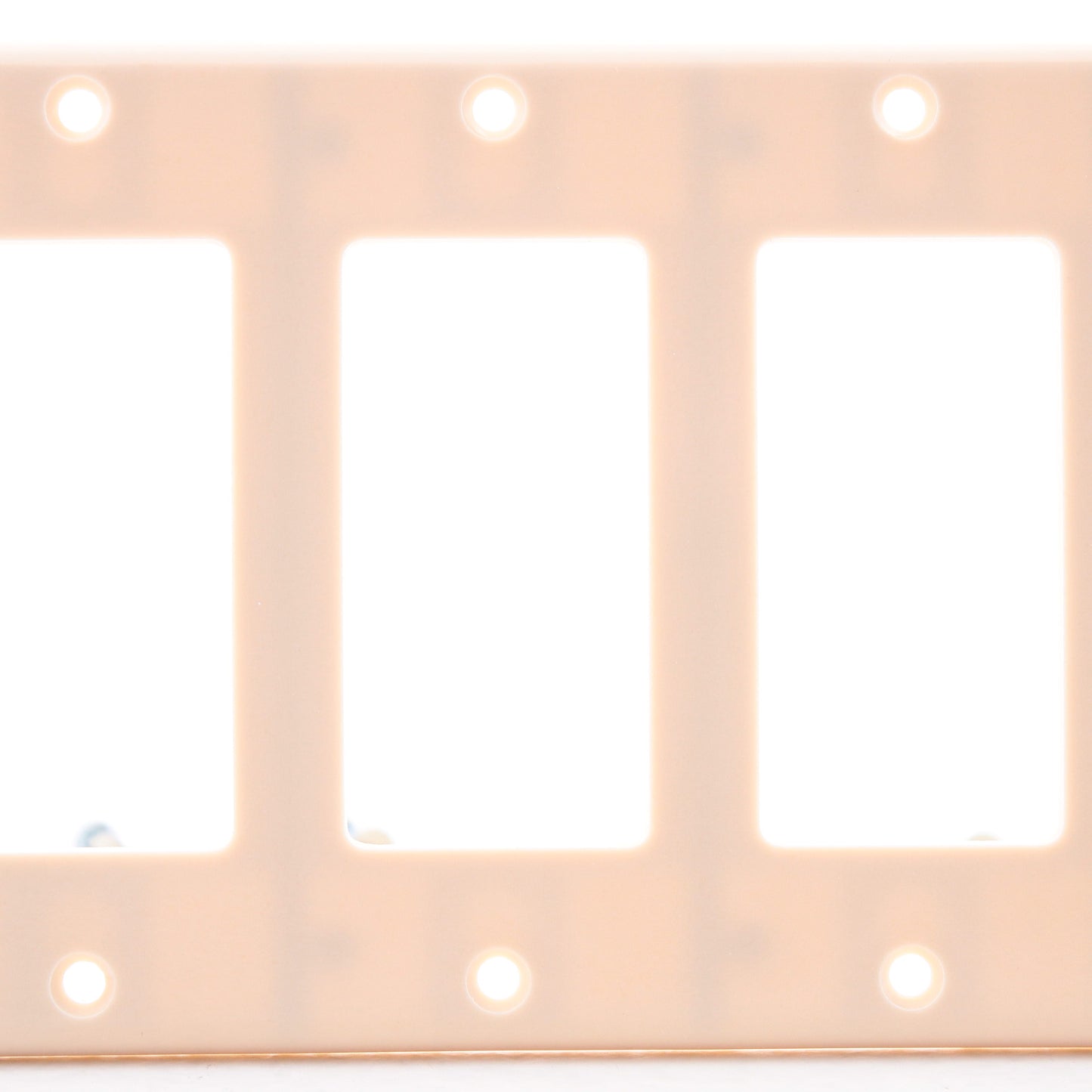 Leviton 80436-I Ivory 6-Gang Decora Wallplate GFCI GFI Plastic Standard Cover