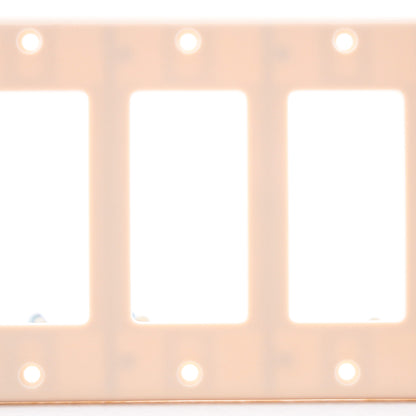 Leviton 80436-I Ivory 6-Gang Decora Wallplate GFCI GFI Plastic Standard Cover