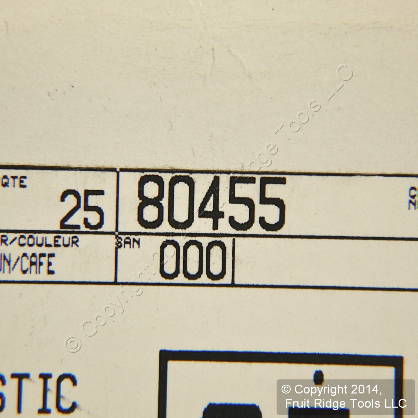 Leviton 80455-B Brown 2-Gang Duplex Decora Plastic Standard Wallplate Cover 25pc