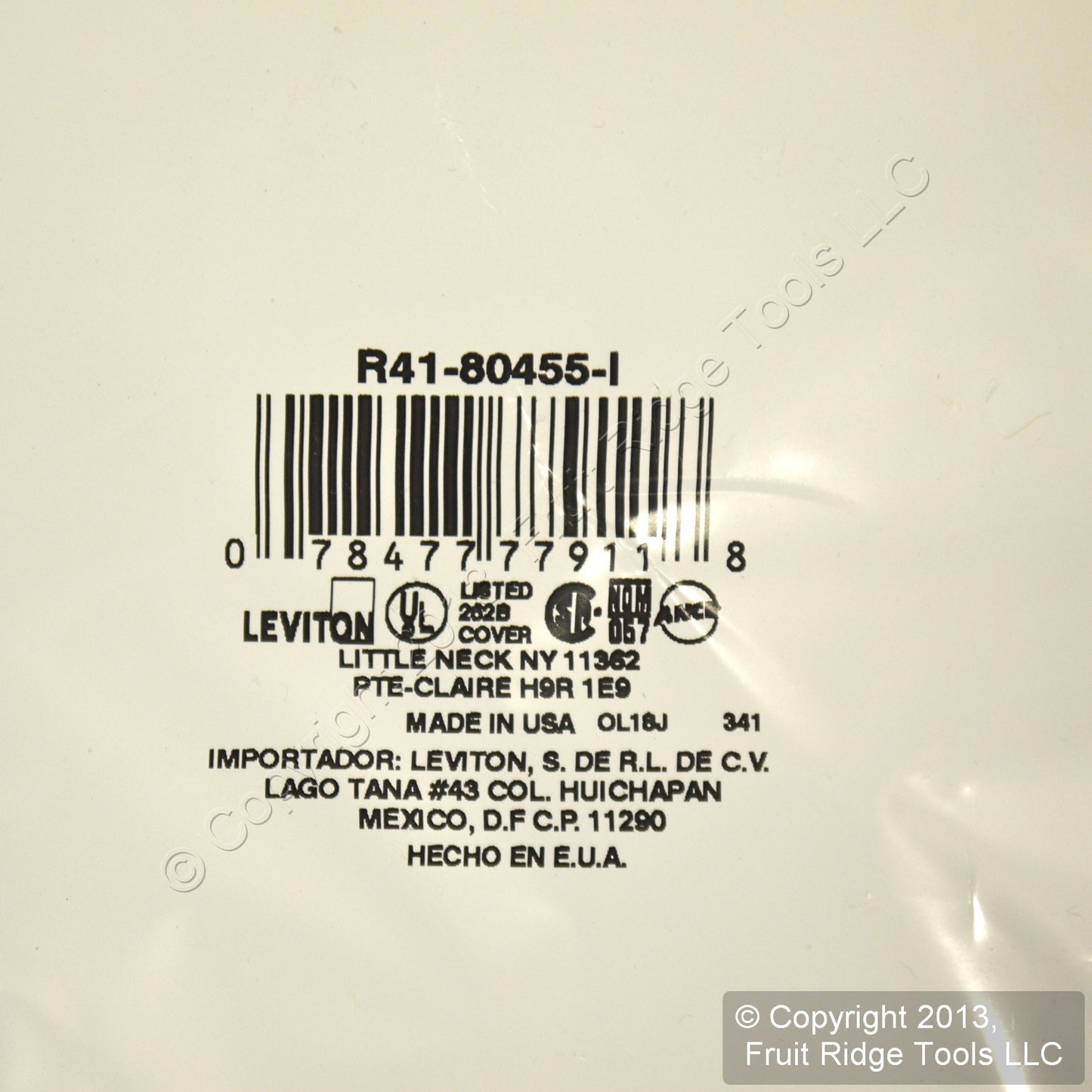 Leviton 80455-I Ivory 2-Gang Decora Gfci Receptacle Thermoset Wallplates 50-Pack