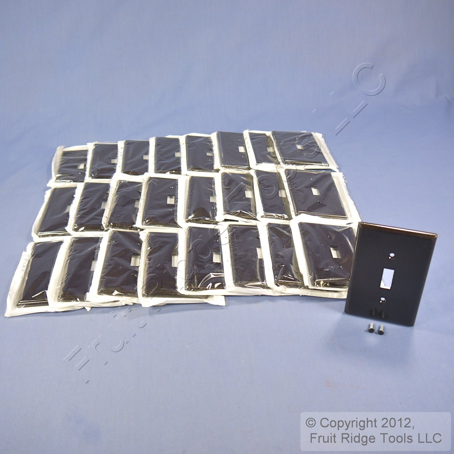 Leviton 80501 Brown 1-Gang Toggle Switch Plastic Midway Wallplate Covers 25-pack