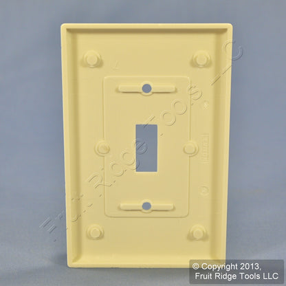 Leviton 80501-A Almond 1-Gang Toggle Switch Plastic Midway Wallplate Cover Plate