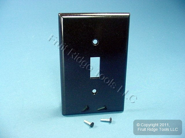 Leviton 80501 Brown Midway 1-Gang Toggle Switch Plastic Wallplate Cover Plate