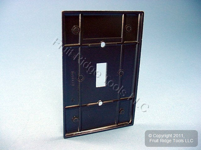 Leviton 80501 Brown Midway 1-Gang Toggle Switch Plastic Wallplate Cover Plate