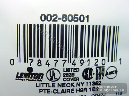 Leviton 80501 Brown 1-Gang Toggle Switch Plastic Midway Wallplate Covers 5-pack