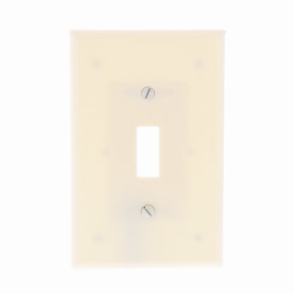 Leviton 80501-I Ivory 1-Gang Toggle Switch Plastic Midway Wallplate Cover Plate