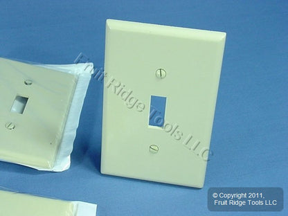 Leviton 80501-I Ivory 1-Gang Toggle Switch Plastic Midway Wallplate Covers 20pcs
