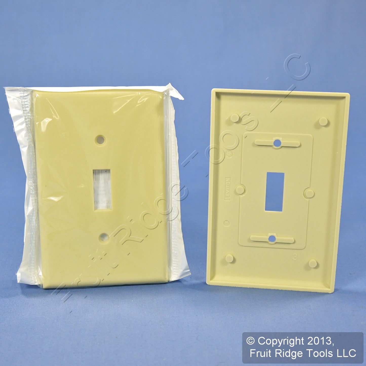Leviton 80501-I Ivory 1-Gang Toggle Switch Plastic Midway Wallplate Covers 25pcs