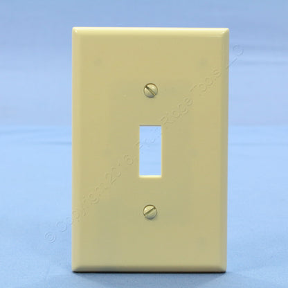 Leviton 80501-I Ivory 1-Gang Toggle Switch Plastic Midway Wallplate Covers 50pcs
