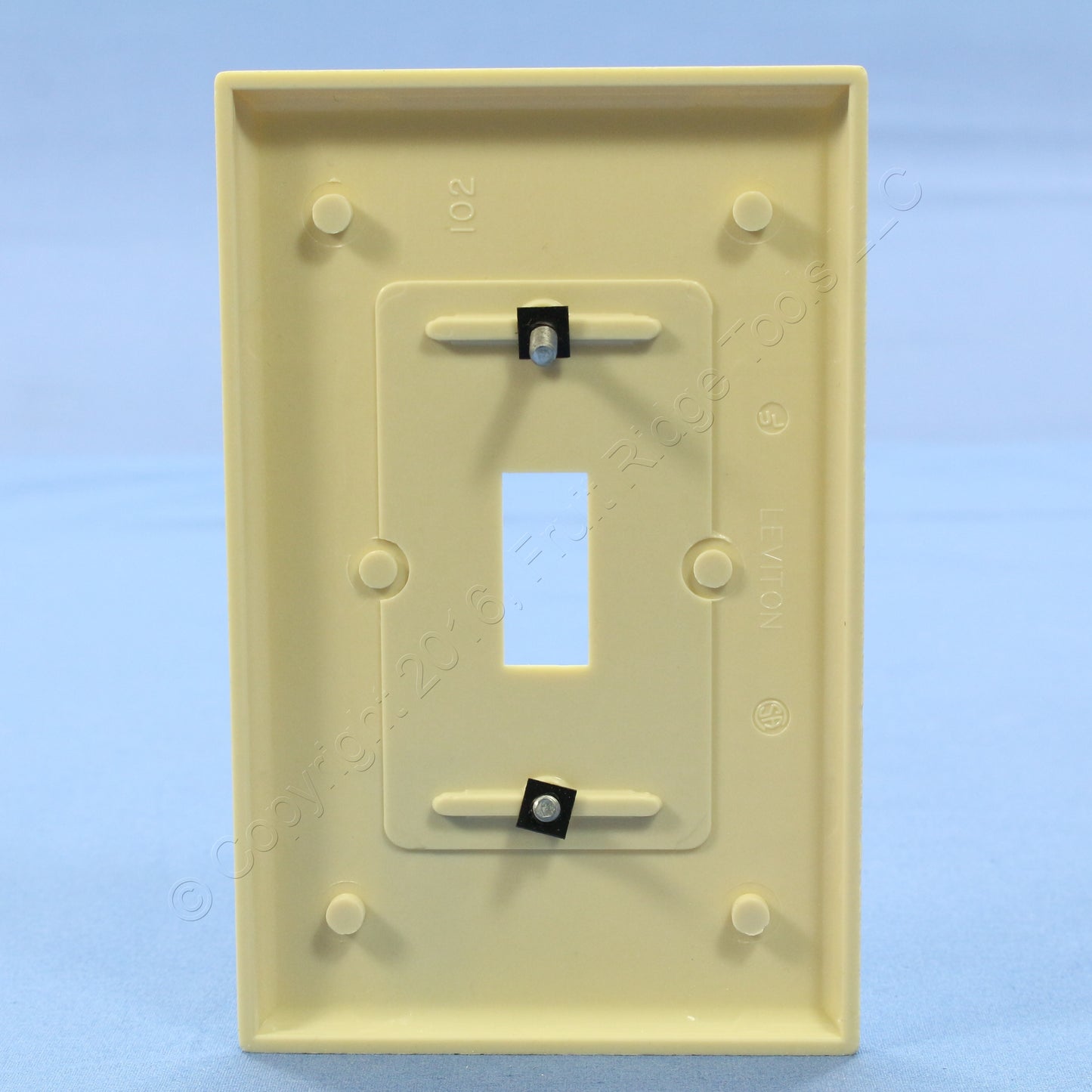 Leviton 80501-I Ivory 1-Gang Toggle Switch Plastic Midway Wallplate Covers 50pcs