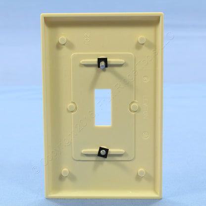Leviton 80501-I Ivory 1-Gang Toggle Switch Plastic Midway Wallplate Covers 50pcs