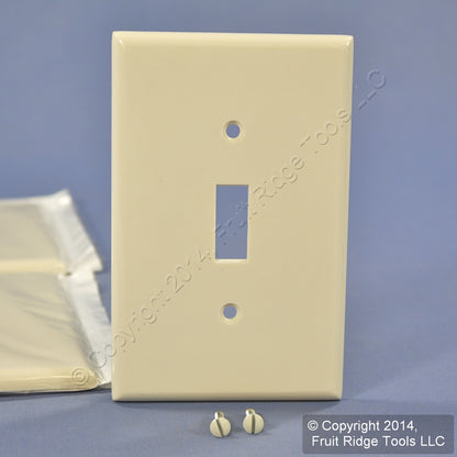 Leviton 80501-T Light Almond 1-Gang Toggle Plastic Midway Wallplate Cover 5-pack