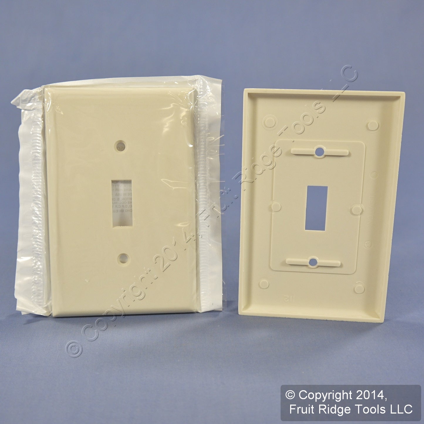 Leviton 80501-T Light Almond 1-Gang Toggle Plastic Midway Wallplate Cover 5-pack