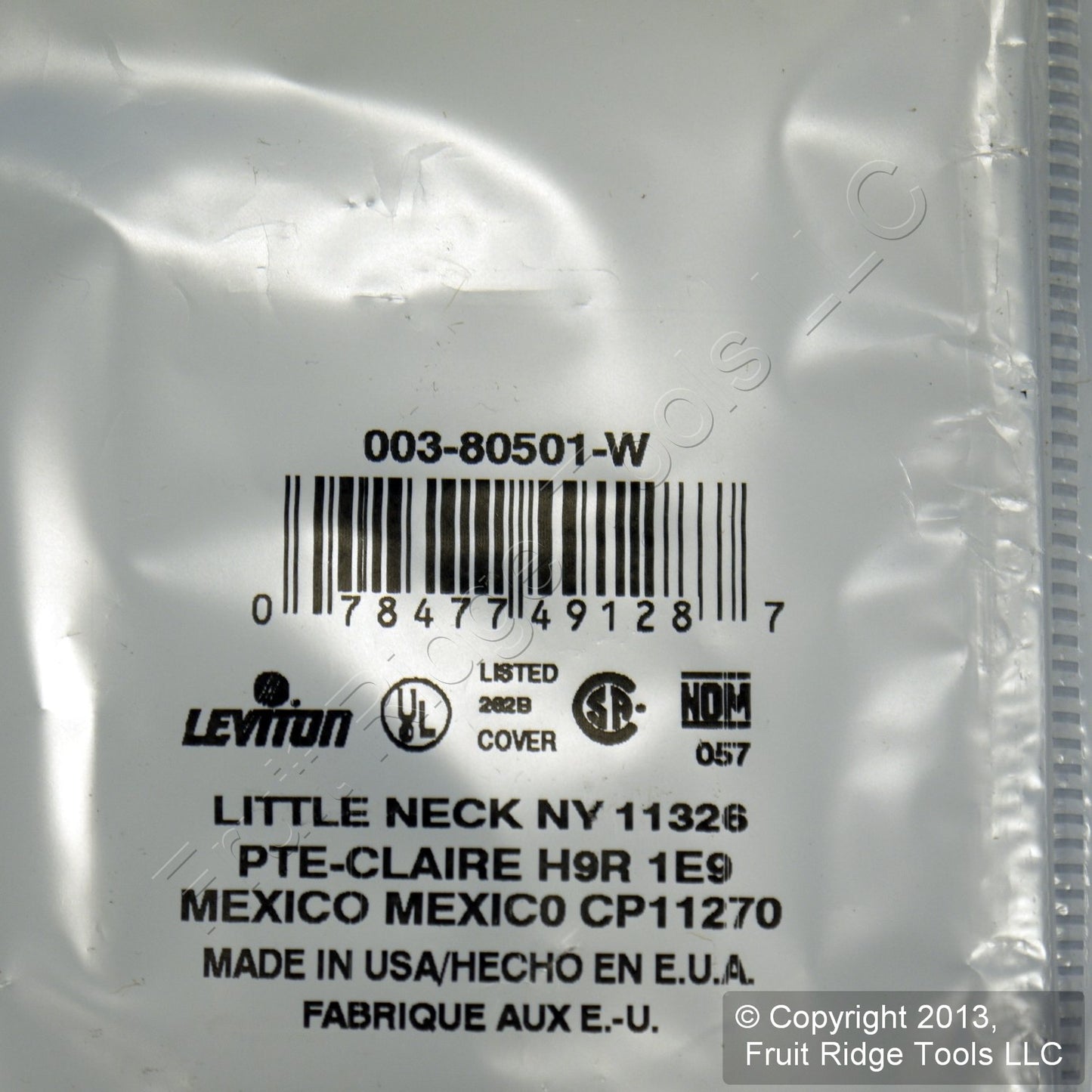 Leviton 80501-W White 1-Gang Toggle Switch Plastic Midway Wallplate Covers 25pcs
