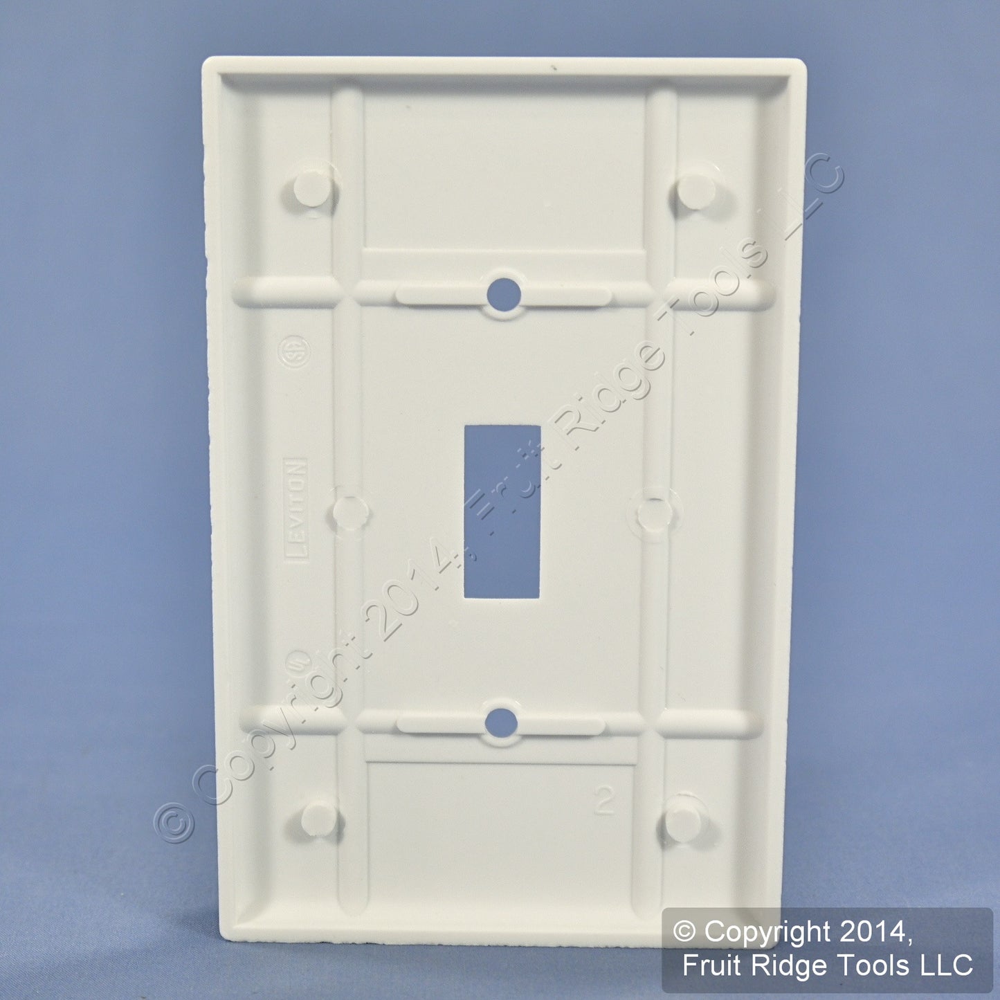 Leviton 80501-W White 1-Gang Toggle Switch Plastic Midway Wallplate Cover Plate