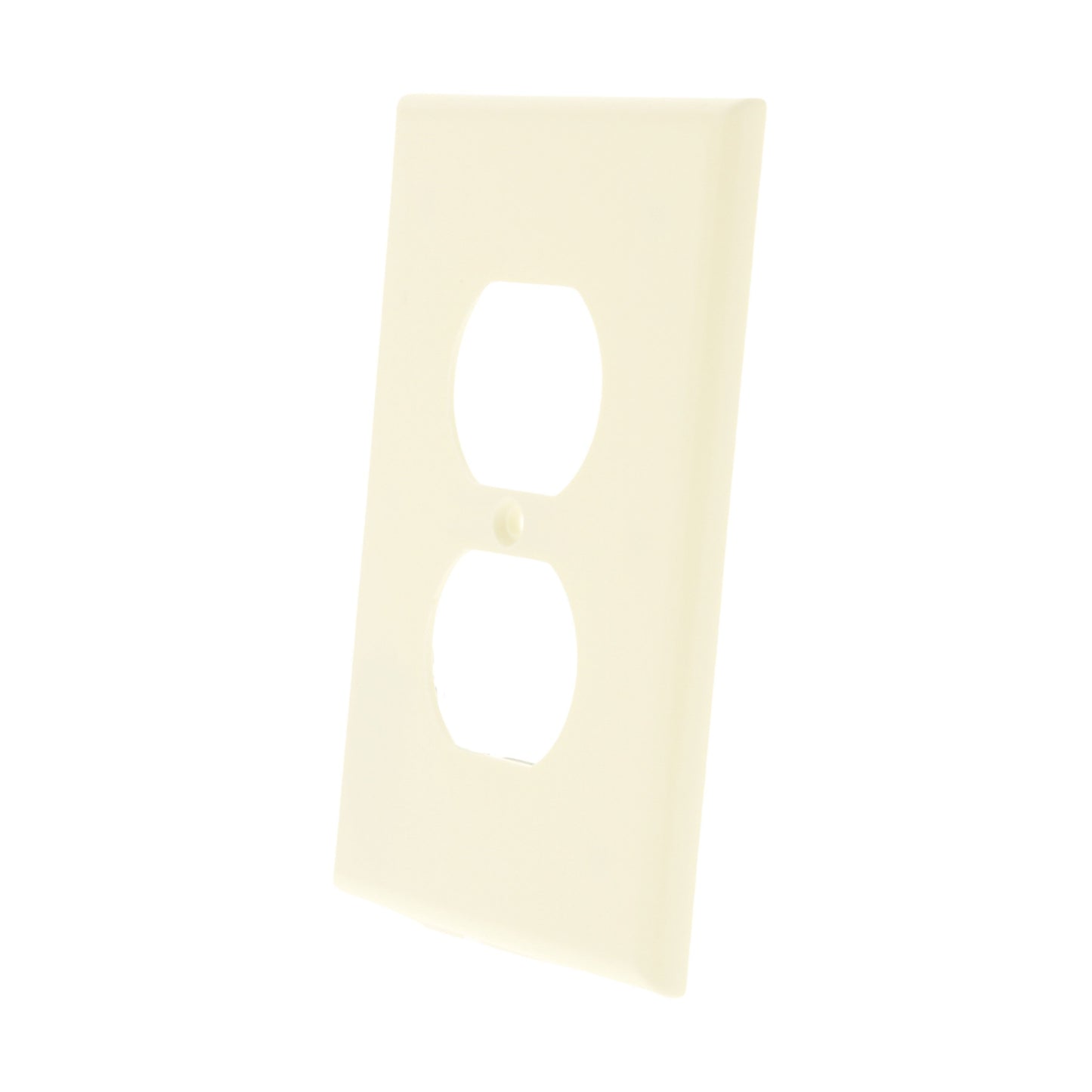 Leviton 80503-A Almond 1-Gang Duplex Outlet Plastic Midway Wallplate Cover Plate