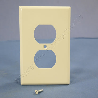 Leviton 80503-A Almond 1-Gang Duplex Outlet Plastic Midway Wallplate Covers 3pcs