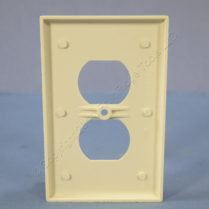 Leviton 80503-A Almond 1-Gang Duplex Outlet Plastic Midway Wallplate Covers 3pcs