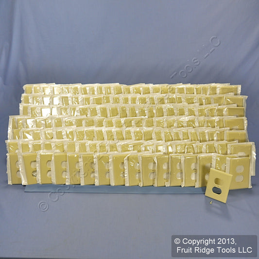 Leviton 80503-I Ivory 1-Gang Midway Wallplates Outlet Thermoset Covers 150-Pack