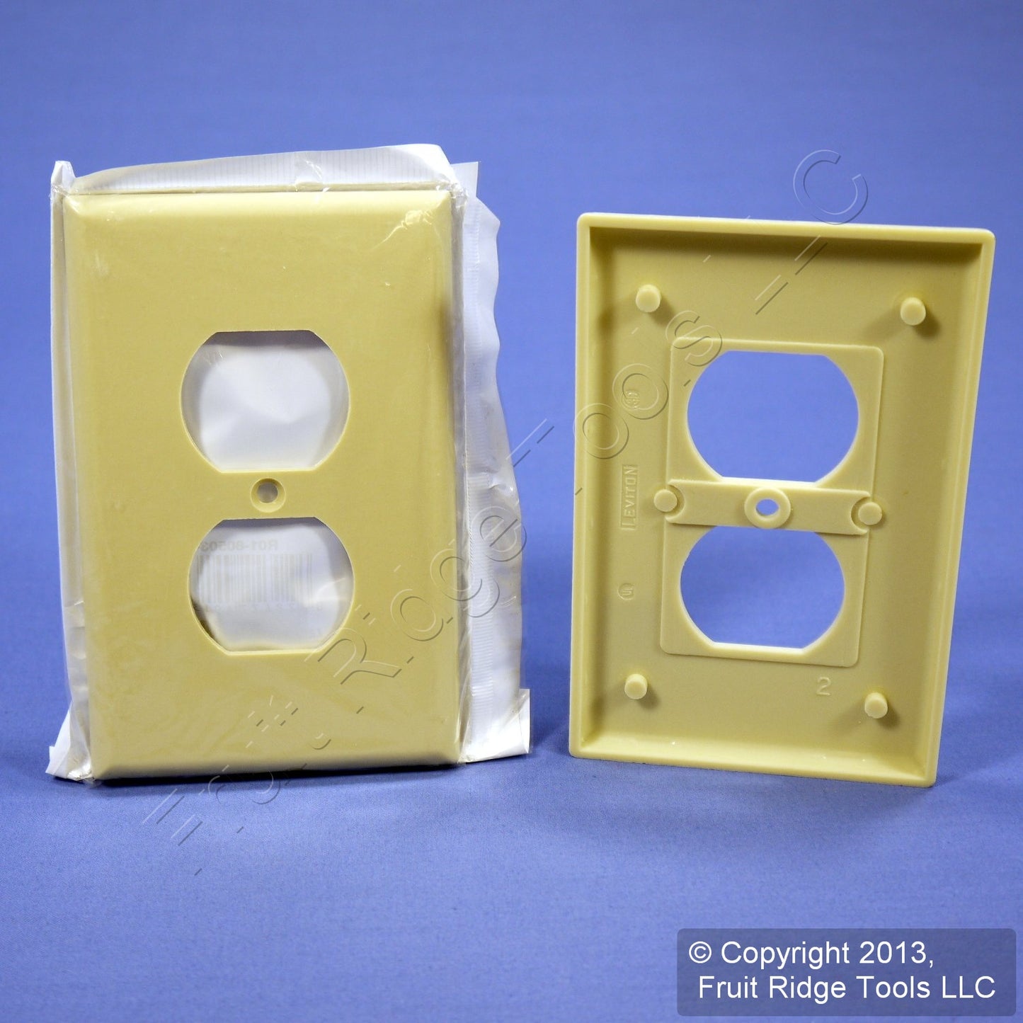 Leviton 80503-I Ivory 1-Gang Duplex Outlet Plastic Midway Wallplate Covers 25pcs