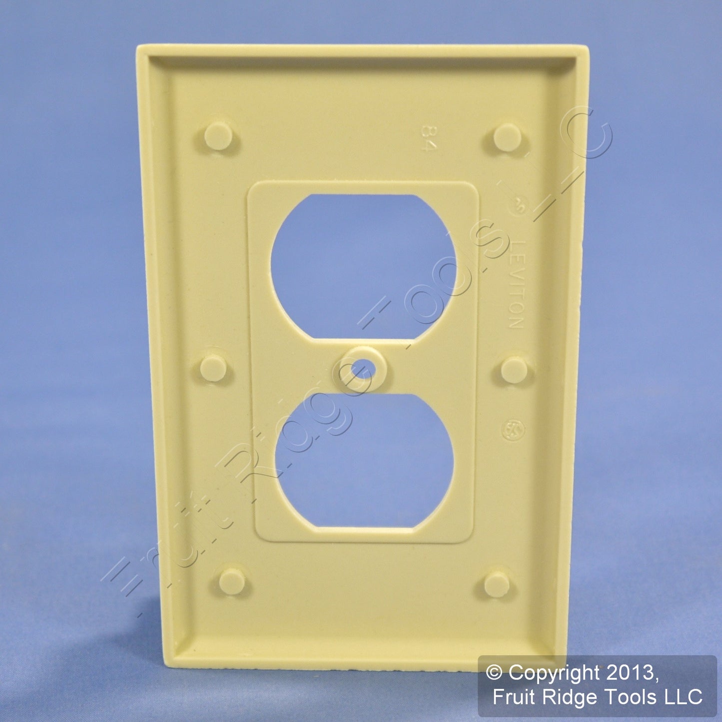 Leviton 80503-I Ivory 1-Gang Duplex Outlet Plastic Midway Wallplate Cover Plate