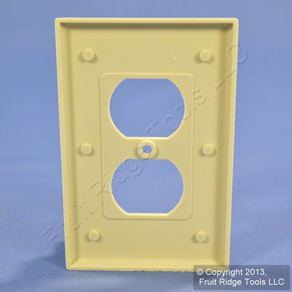 Leviton 80503-I Ivory 1-Gang Duplex Outlet Plastic Midway Wallplate Cover Plate