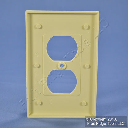 Leviton 80503-IMP Ivory 1-Gang Duplex Outlet Plastic Midway Wallplates 10pcs