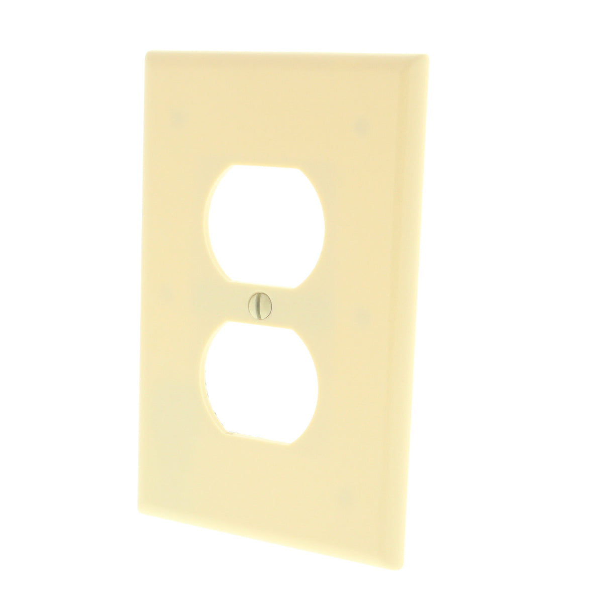 Leviton 80503-IMP Ivory 1-Gang Duplex Outlet Plastic Midway Wallplates 10pcs