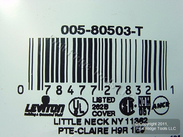 Leviton 80503-T Light Almond 1-Gang Duplex Outlet Plastic Midway Wallplate Cover