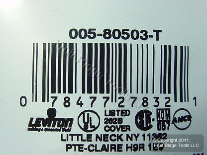 Leviton 80503-T Light Almond 1-Gang Duplex Outlet Plastic Midway Wallplate Cover