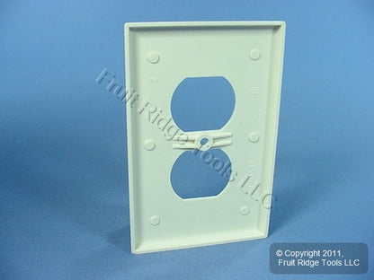Leviton 80503-T Light Almond 1-Gang Duplex Outlet Plastic Midway Wallplate Cover