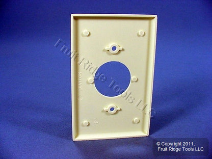 Leviton 80504-A Almond 1-Gang 1.406in. Outlet Plastic Midway Wallplate Cover